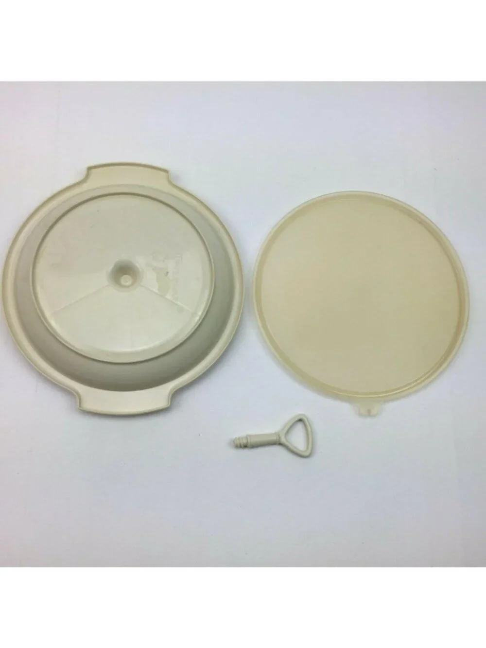 Tupperware 608 Suzette Divided Relish Pickle Olive Dish Caddy Sheer Lid